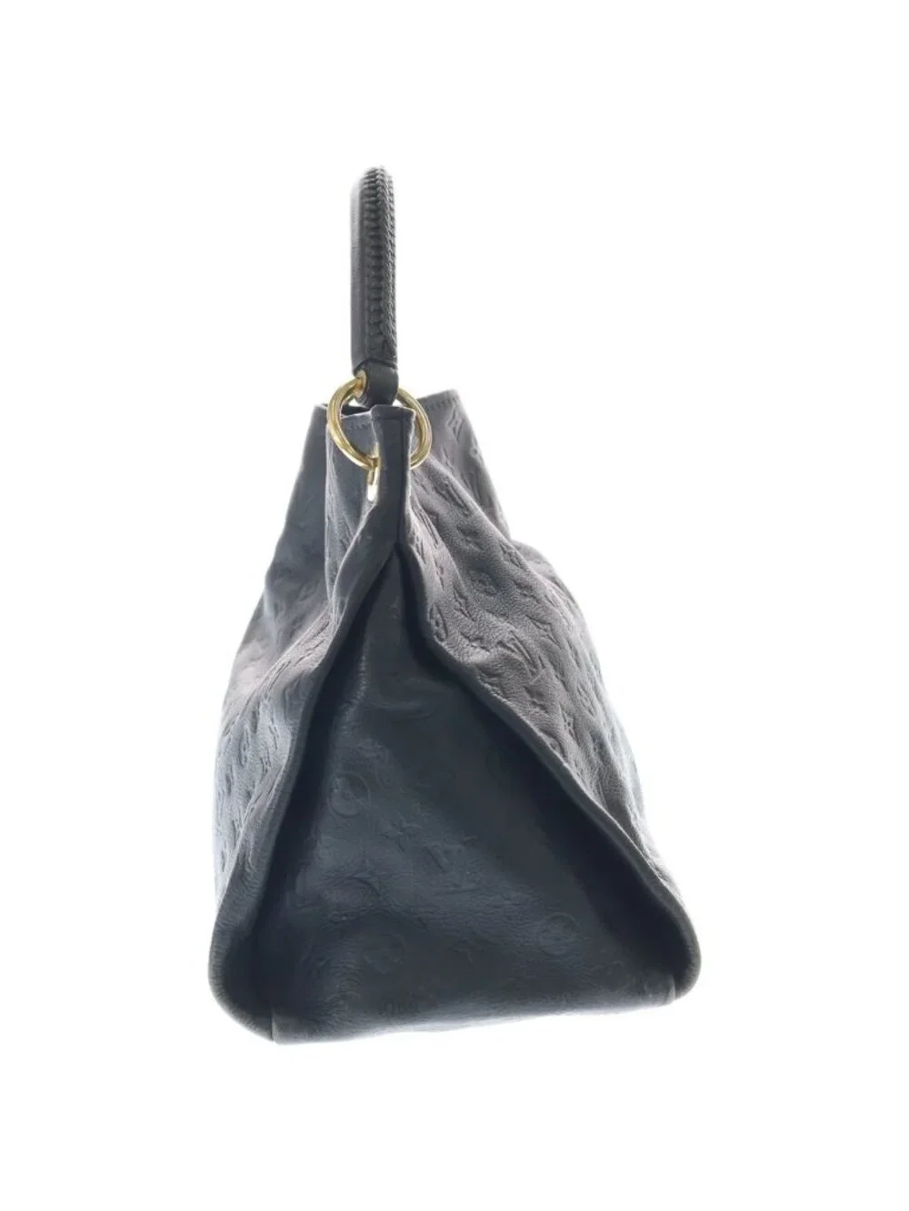 Louis Vuitton Monogram Empreinte Artsy MM Leather Gold Tote Black